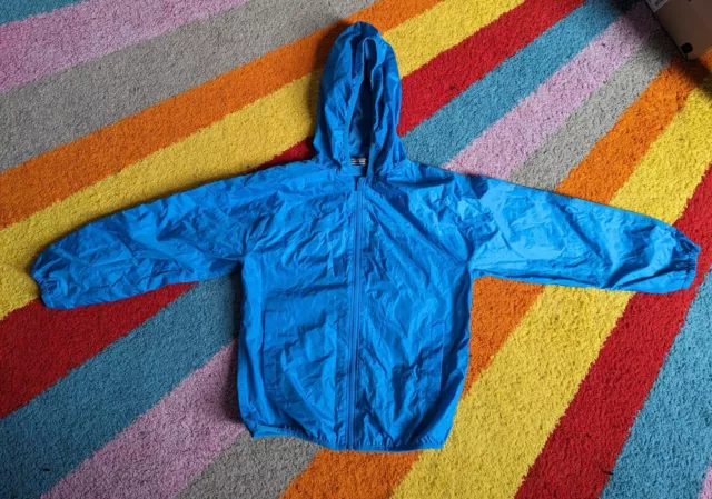 Kids Lands End Lightweight Waterproof Packable Coat Jacket Age 8-9yrs mesh lined
