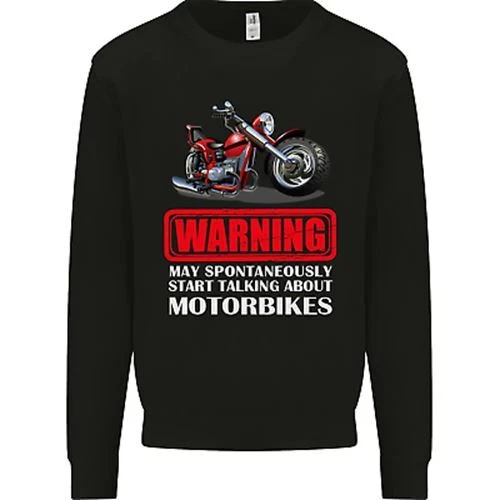 Maggio Start Talking About Motociclette Divertente Bambini Felpa Maglione