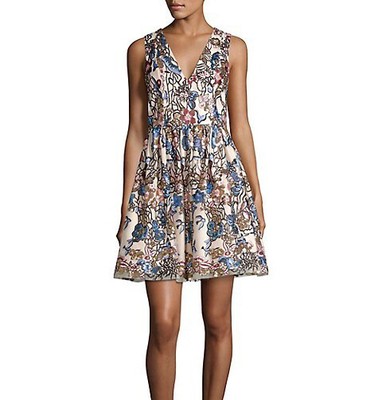 Alice + Olivia Becca Sequin Floral Dress Size 0