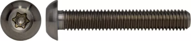 Linsenschraube ISO 7380-1 Torx Titan Grade 5 - Titanschrauben