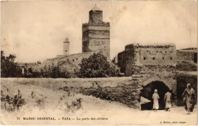CPA AK MOROCCO Geiser TAZA La gate des olive trees (69110)