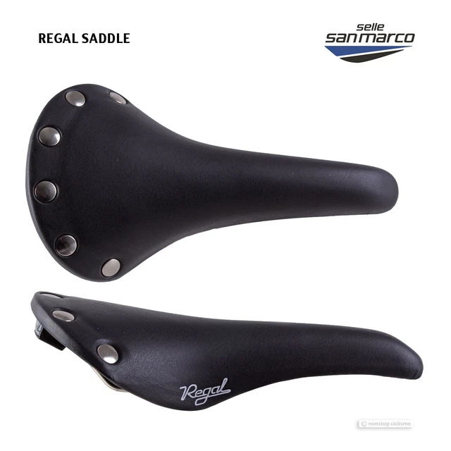 Selle Vélo San Marco Regal Personnalisée Pour Merlin Metalworks 1992 - Rails Acier Noir Vintage