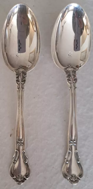 Lot/2 Gorham Chantilly Sterling Silver Flatware Teaspoon 5.75" NEW UNUSED Lot W