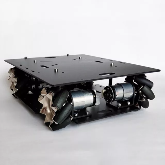 Mecanum Wheel Car Chassis Omnidirectional Smart Robotic Car Kit w/ 140RPM Motor
