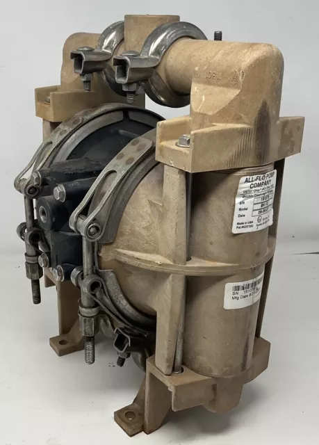 All-Flo BK-10 1" Diaphragm Pump - Heavy Duty Clamped Style Pump Untested