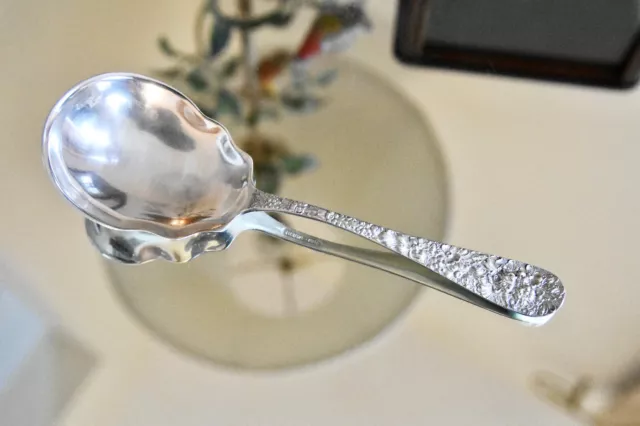 LARGE 9" Sterling Silver STIEFF ROSE Scalloped Casserole Serving Spoon 120g