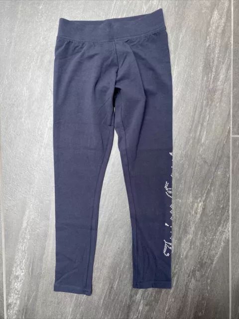 Leggings blu Juicy Couture per bambina con scaffale taglia UK 8-9 anni NUOVISSIMI