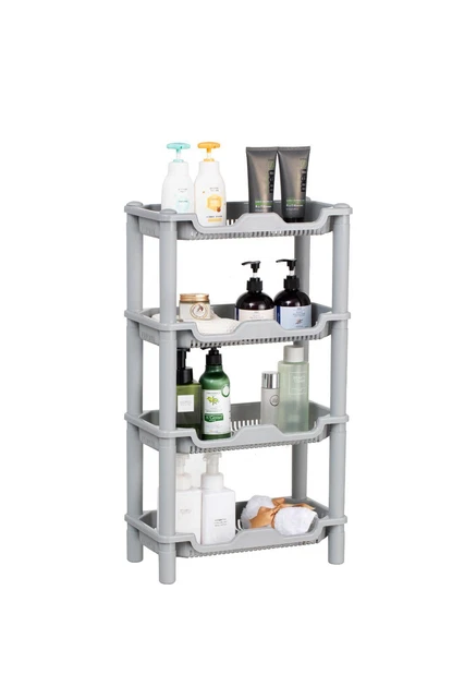 Mensola Doccia In Alluminio Ottone Antico – Ripiano Shampoo Con Ganci, 2 Modi Di Installazione: Adesivo O A Foro - 3