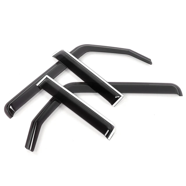 Deflettori D'Aria Per Iveco Daily 2004-2014 - Parapioggia Adesivi, 2 Pezzi Nero