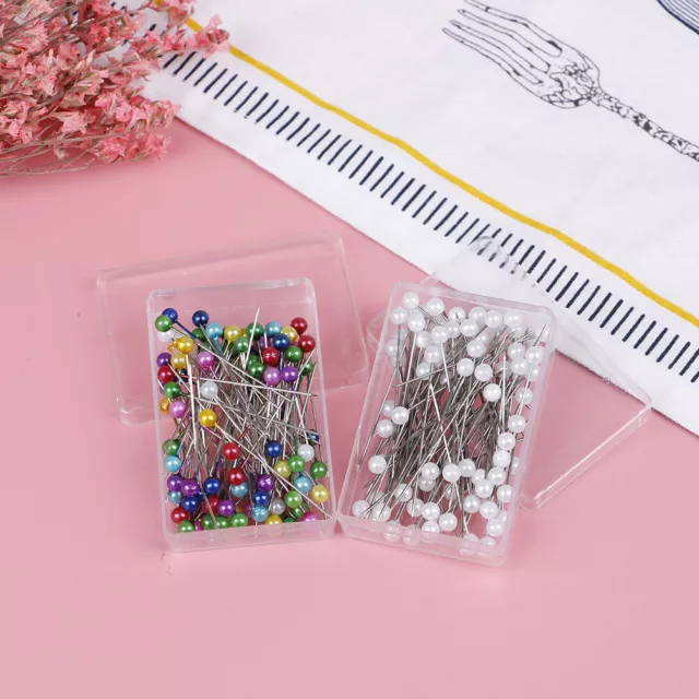 100 pcs/lot Sewing Straight Dressmaking Pins Pearl Head accessories DIY tools ZR 3