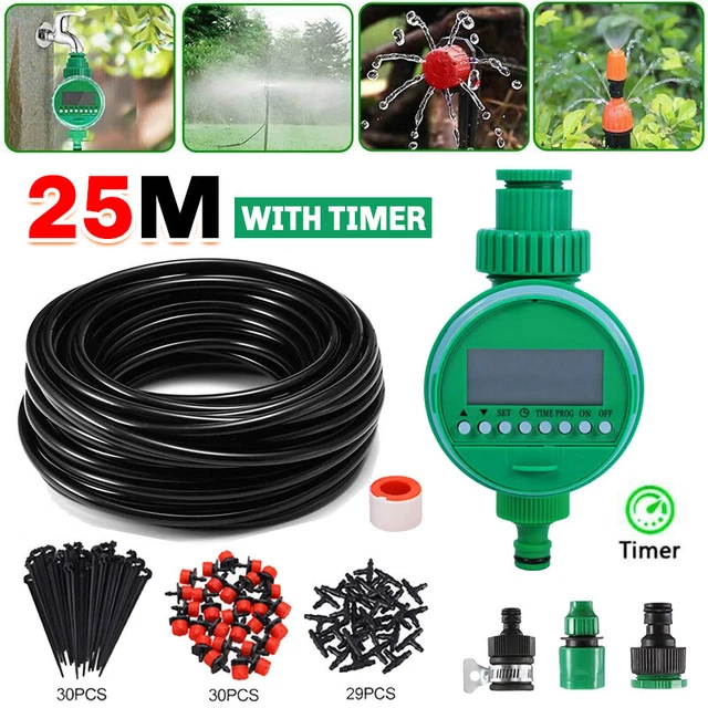 AUTOMATIC DRIP IRRIGATION System Garden Sprinkler Plant Self Watering ...