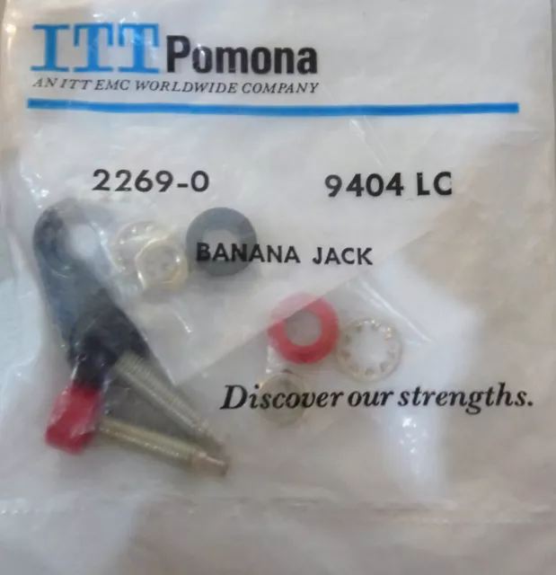 New Itt Pomona Electronics 2269-0 9404 Lc Banana Jack Test Plugs