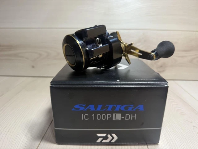 極美品　SALTIGA IC 100 Daiwa Saltiga IC 100HL-DH (Left handle)