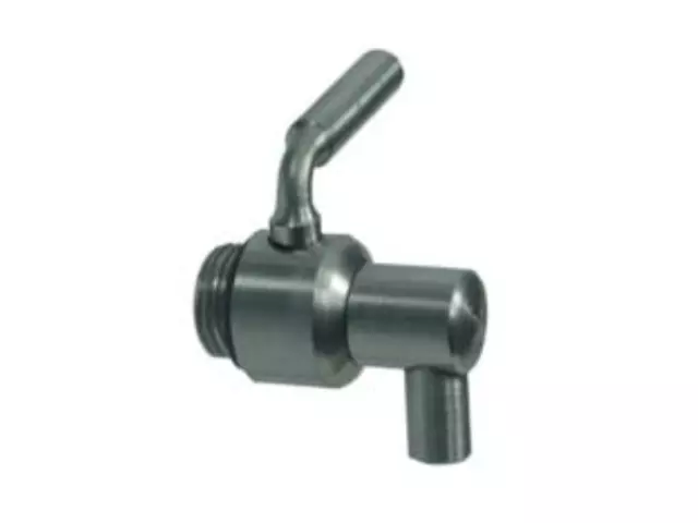 Rubinetti a leva acciaio inox per fusti e serbatoi - m 3/8" 1 pezzi