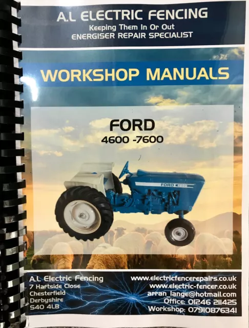 Ford 4600 - 7600 Workshop Manual - Ford Tractor Manuals - FREE DELIVERY