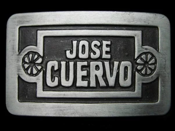 La27152 Vintage 1977 ***Jose Cuervo 80 Proof Tequila*** Booze Belt Buckle