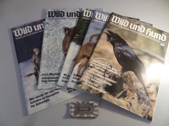 Wild und Hund - 86. Jahrgang 1983 Nr. 20, 21, 23, 24, 26 [5 Hefte].