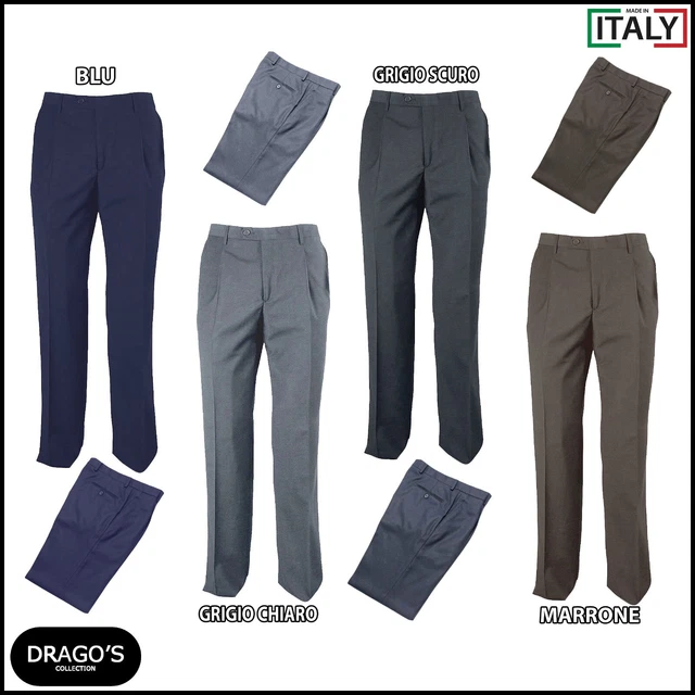 UOMO MYTHS PANTALONI LUNGHI IN LANA VERGINE VERDE