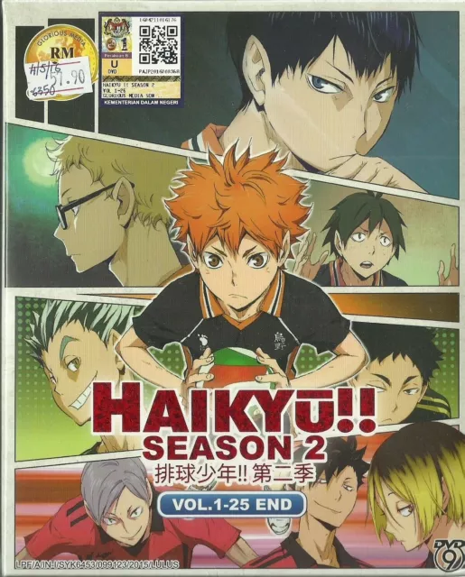 Haikyuu!! Anime Series Season 1-4 Dual Audio English/Japanese with English  Subs