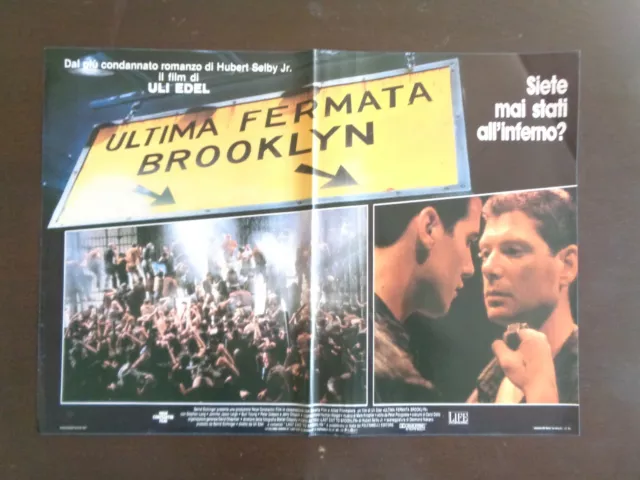 fotobusta ULTIMA FERMATA BROOKLYN (1989) S.LANG J.J.LEIGH tipo LOCANDINA