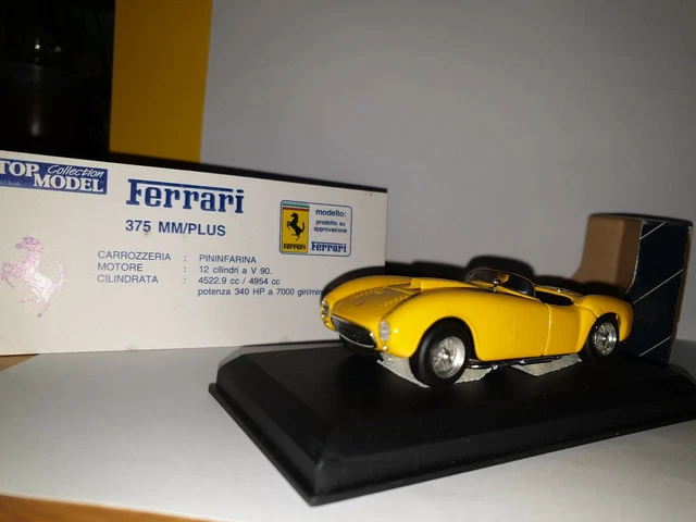 Top Model 1954 Ferrari 375 Plus #19 Carrera Panamericana 1/43 #19 Escuadron Rare