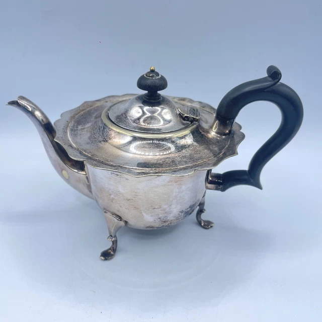 Teapot Henry Bourne Vintage EPNS silver Two Cup Art Deco collectable Rare 1900s