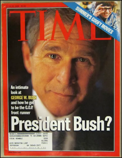 6/21/1999 Time Magazine George W Bush President Bush? Austin Powers Mike Myers