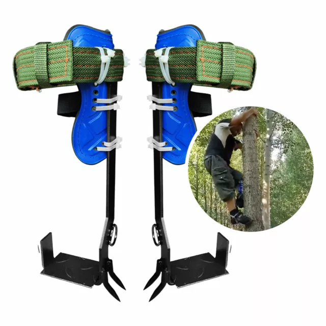 2 Gears Tree Climbing Spike Set Adjustable Lanyard Rope Camping Safety Belt