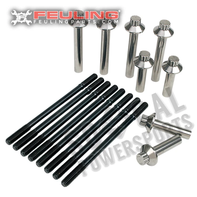 Feuling Twin Cam Head Bolt/Cylinder Stud Kit - 3000