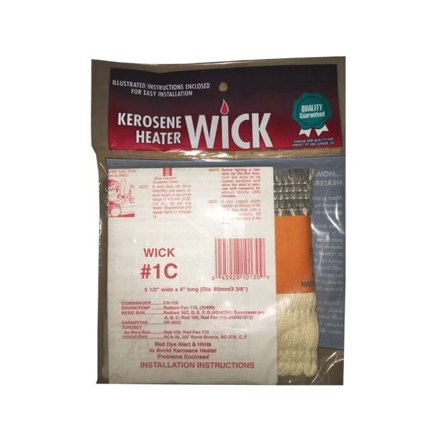 Kerosene Heater Wick for Kero Sun Radiant 36C, C, E, F, G, Rad Fan 100 (#1C)