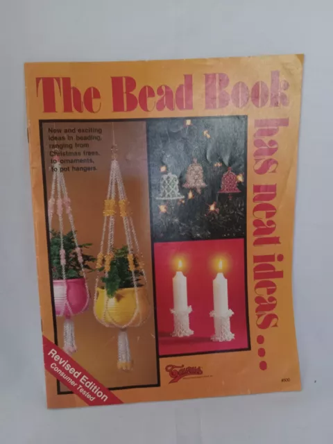 Libro de artesanía de cuentas 1978 12 artículos instrucciones la mayoría de los adornos/decoraciones navideñas