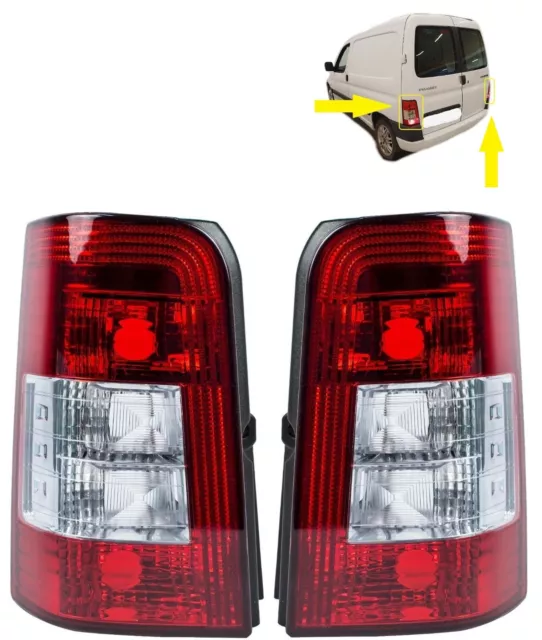 2 X Arrière Feux Queue Lampes L. + R pour Peugeot Partner Berlingo 2005-2008