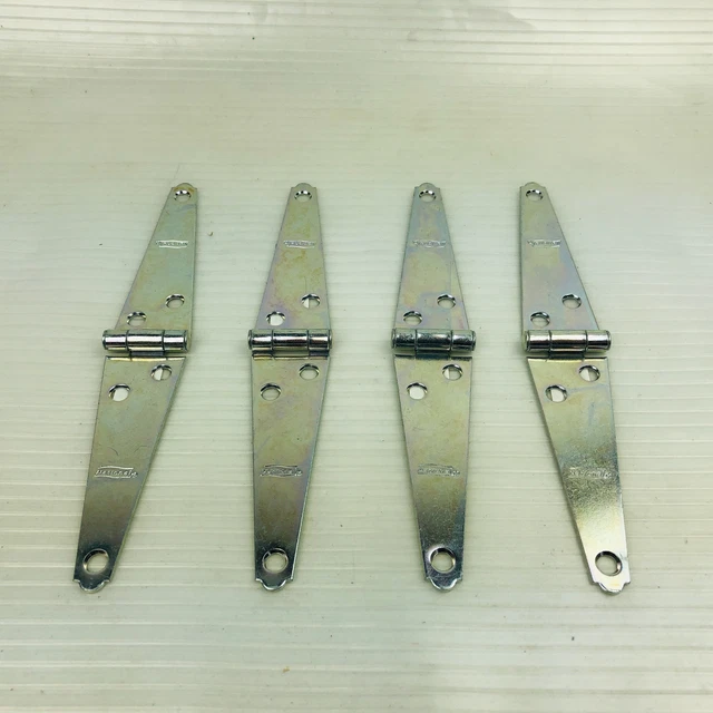Gate Hinge Straps 4" Light Duty Zinc Plated Hardware Fence Barn Door 4 Pack 3
