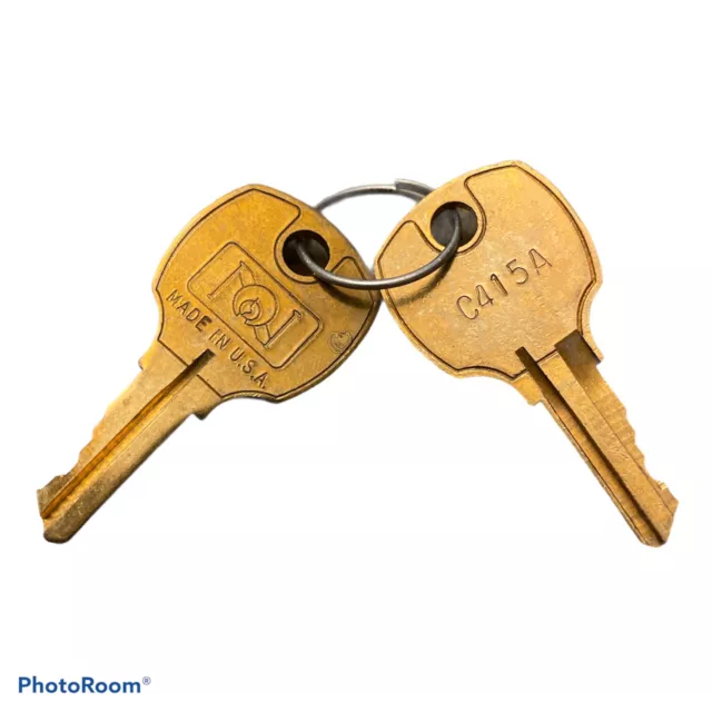 Lot Of 2 C415A Replacement Cabinet Drawer Lock Keys