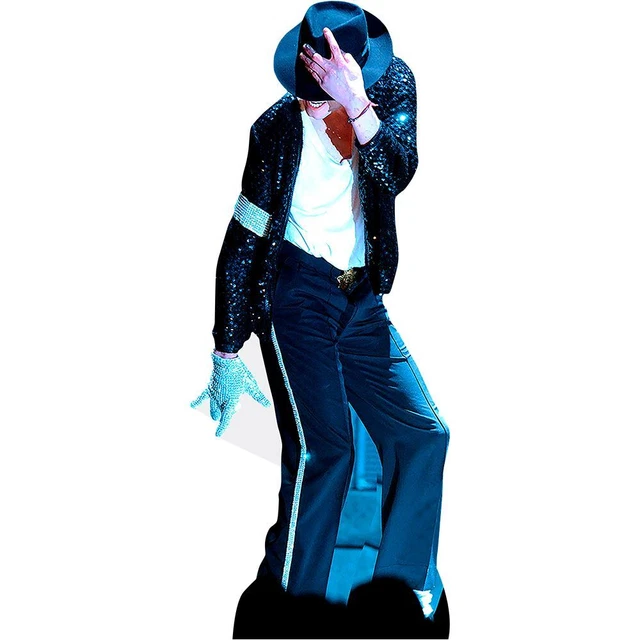 Silhouette Grandeur Nature De Michael Jackson (Awards) - Découpage En Carton Multicolore, Décoration