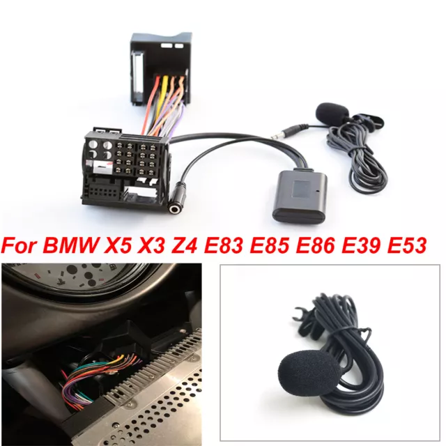 12PIN CAR AUX Bluetooth 5.0 Audio Adapter For BMW X5 X3 Z4 E83 E85 E86 E39  E53 £20.87 - PicClick UK