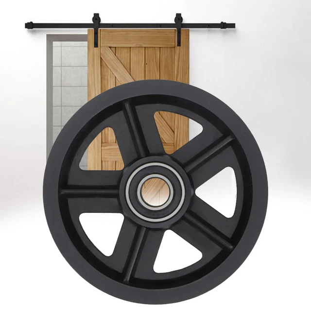 ID 2pcs Household Sliding Door Pulley Sliding Barn Door Hardware Roller Hanger K