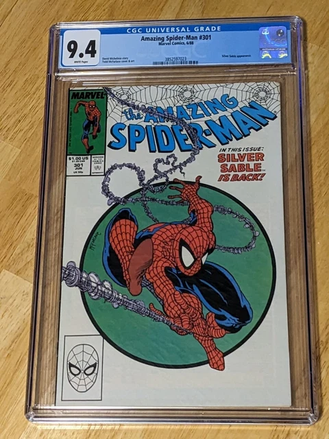 Amazing Spider-Man #301 CGC NM 9.4 2nd Appearance Venom!  Todd McFarlane  Marvel