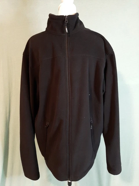 Gander Mountain Guide Series Mens Medium Full Zip Fleece Sweatshirt Black Jacket