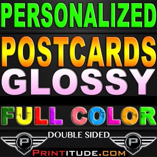 10000 POSTCARDS Full Color 4x6 GLOSSY AQ COATED 2 SIDED 4"x6" PRINT +Free Design