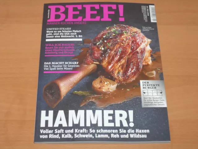 BEEF! Nr. 43 Männer kochen anders "HAMMER!" Ausgabe 1/2018 Neuwertig!