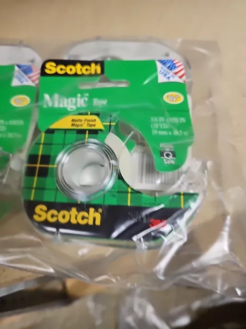 Scotch Magic Tape, 3/4 x 650 Inches (6122) 6 Rolls with Dispensers, Great for...