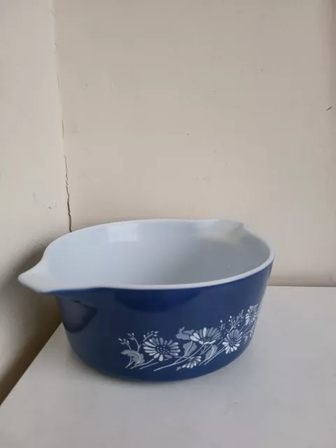 Vintage Pyrex Casserole Dish 2.5L Colonial Mist Blue - No Lid #475 2