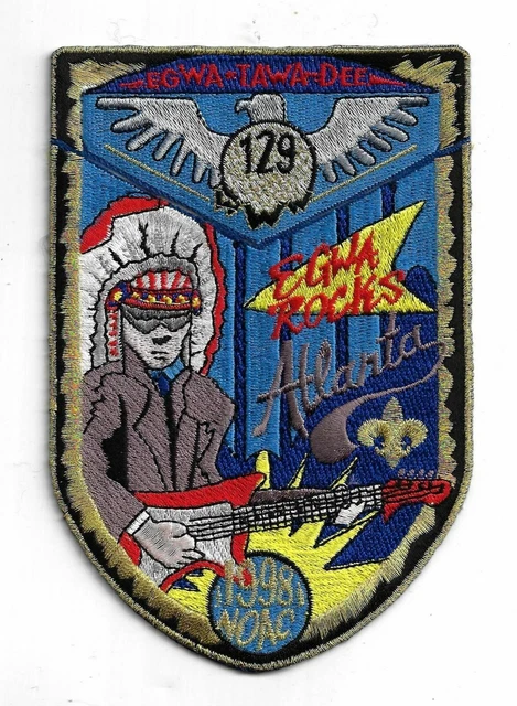 Boy Scout OA 129 Egwa Tawa Dee Lodge 129 1998 NOAC Flap Set