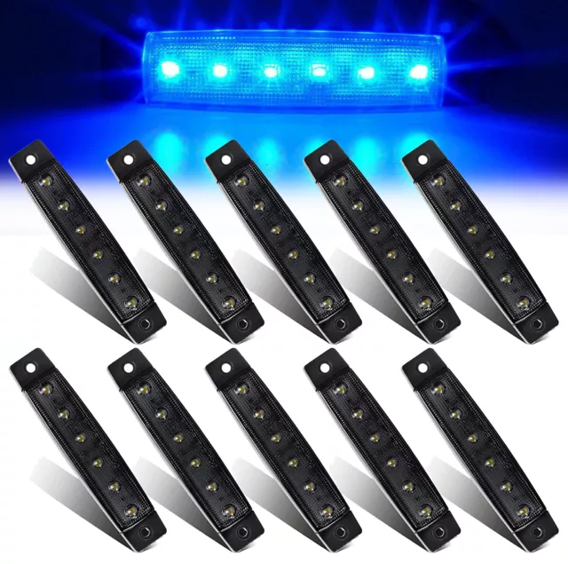 10 Pcs Smoked Marine Boat LED Deck Courtesy Waterproof Stern Transom Lights