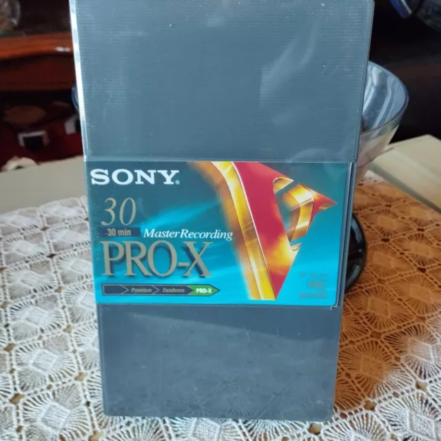 Cassette VHS Sony 30 Master recording Pro X sous blister