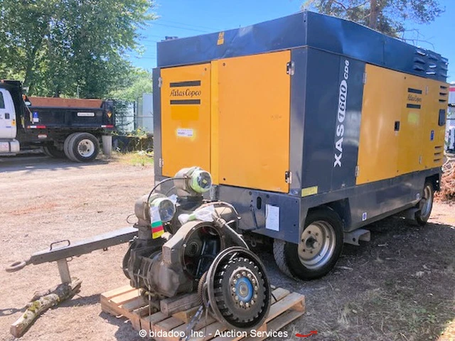 2011 Atlas Copco XAS1600 Towable 1,600CFM Air Compressor CAT C13 bidadoo -Repair
