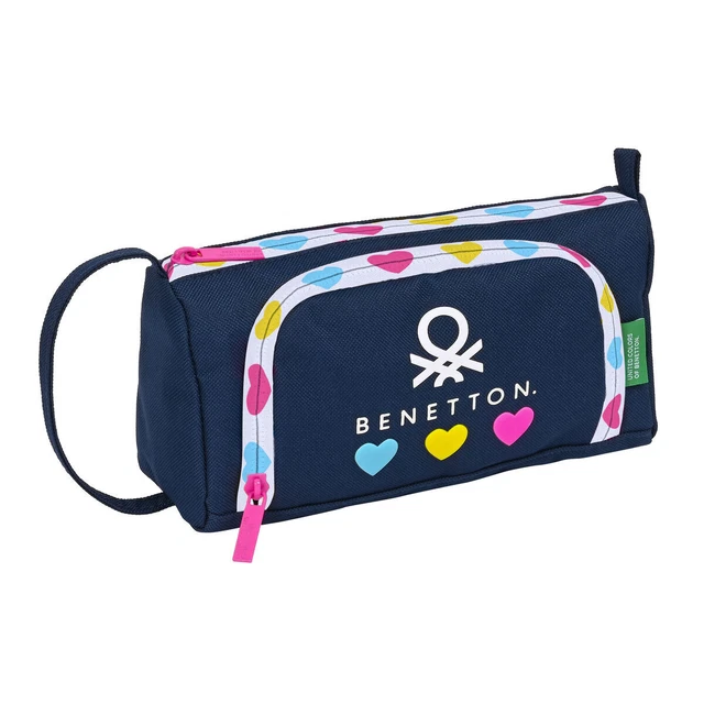 Schulmäppchen Benetton Love Marineblau 20 x 11 x 8.5 cm