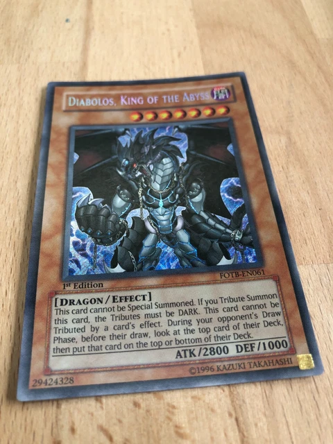 DIABOLOS, KING OF the Abyss FOTB-EN061 Secret Rare Unlimited LP Yugioh  19.99 - PicClick UK