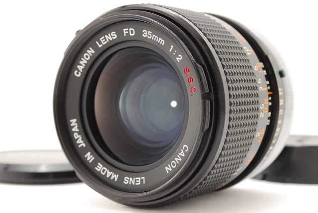 Vidéo près De Mint ] canon Fd 35mm F/2 Ssc S. S. C. Mf Objectif Grand Angle De